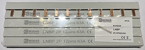 Peine de Conexión Electrica para Automáticos, Diferenciales y Magnetotérmicos. 1P+N o 2P 63A. Busbar. (5)