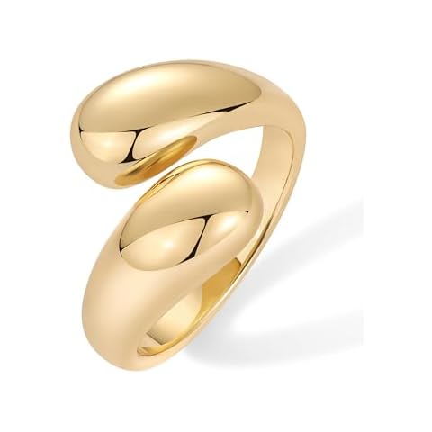 PAVOI 14K Gold Plated Chunky Ring Cover