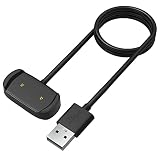 Phonillico® Ładowarka Kompatybilna z Amazfit GTS 4 Mini/GTR 2/2e/BIP 3/BIP U/T-Rex Pro/Pop - Kabel USB 1 Metr Wymienny Adapter do Ładowania Zegarka