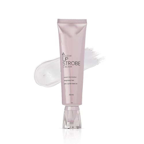 Image of Glow Up Strobe Cream with Jojoba Oil, Dewy Radiance, Hydrating, for All Skin Types, 30ml (1.Pink Twilight)