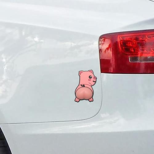 Adesivo anticolisão de desenho animado, adesivo de silicone 3D animal bumbum, protetor de pára-choqu