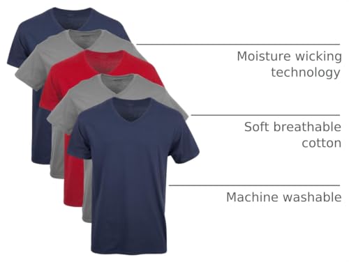 Image of Gildan Men's V-Neck T-Shirts, Multipack, Style G1103