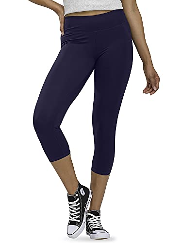 HUE Women s Active Capri Leggings, Unity Blue, L