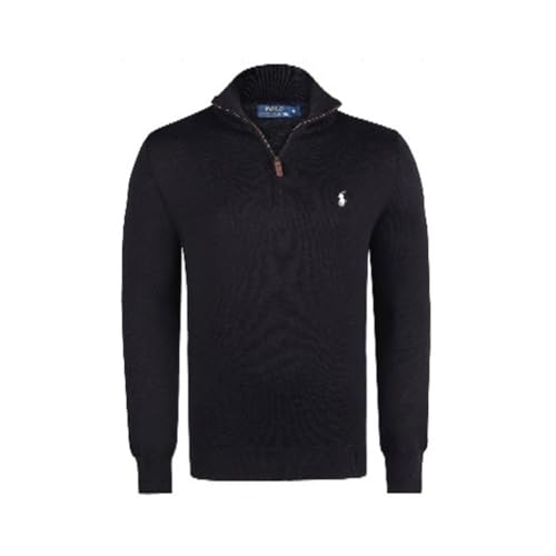 Polo Ralph Lauren Pullover Cotton Half Zip (S, Dark Granite)