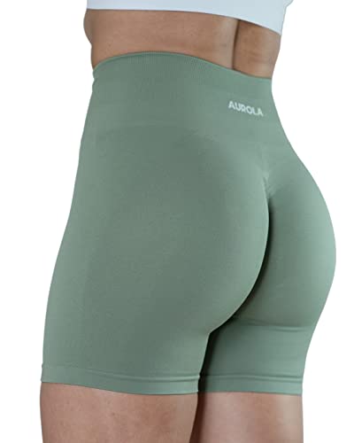 Image of AUROLA Intensify Workout Shorts for Women Seamless Scrunch Short Gym Yoga Running Sport Active Exercise Fitness Shorts