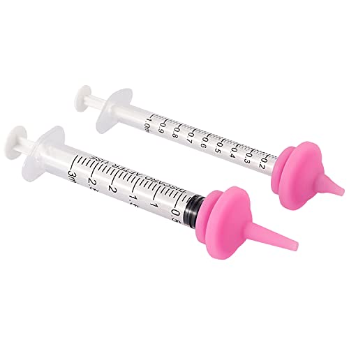 Gufastoe 10Pcs Original And Mini Pink Nipples With Syringes For Pets And Wildlifes #TOP5
