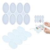 Silikon-Gießformen für Ostern – Set mit 2 verschiedenen Formen für Ostereier, 16 Design-Optionen, perfekt für DIY Bastelprojekte und Resin Kunst – Wiederverwendbar und einfach zu reinigen