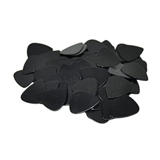 VUBLY Médiators de guitare noir pur médiators de guitare en celluloïd blanc solide noir jauge d’épaisseur assortie 0.46… - Les Beatles, Paul McCartney, John Lennon, RIngo Starr, George Harrison