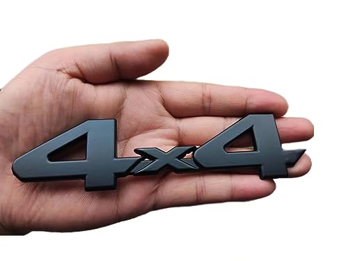 Image of 2X 4X4 Emblem Emblem 3D Nameplate Decal Suitable for 1500 2500 3500 (Black)