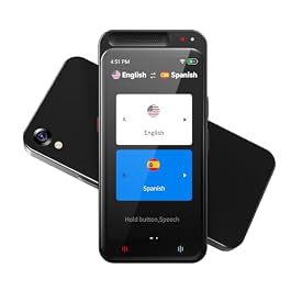 Language Translator Device, 138+ Languages Translation in Real Time for Voice/Text/Photo Portable Smart Voice Translator Device Offline Online Translation Suitable for Business Learning Travel