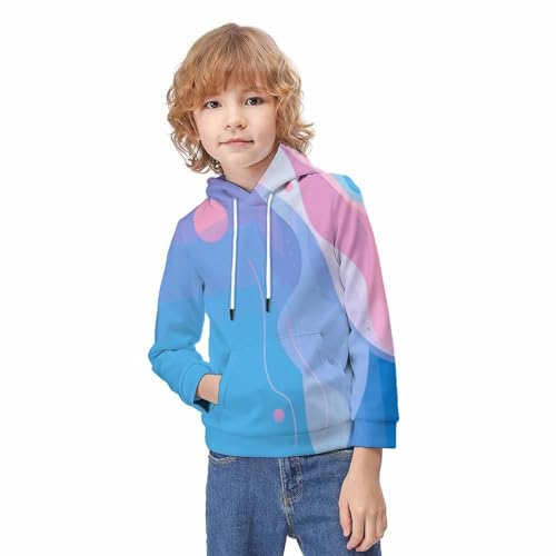 Pull imprimé à capuche pour l'école et le sport sweat coloré garçon fille - 3