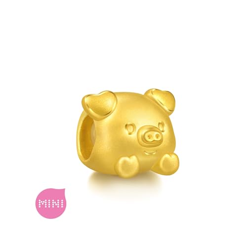 CHOW SANG SANG 999 Gold Cute Adorable Mini Chinese Zodiac Pig Charm Bracelet for Women & Men 17cm 95970C3