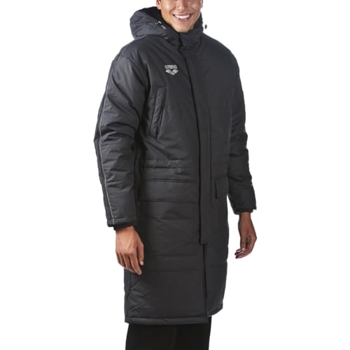 ARENA Unisex Adult Team Line Swim Parka Warm Winter Coat Waterproof Long Jacket for Men and Women Perfect for Swimmers3