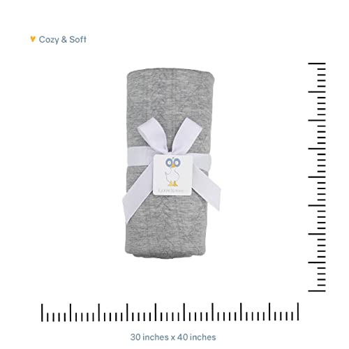 Image of GooseWaddle Luxury Knit Baby Blanket (30 inchx40 inch), Premium Comfort from Ultra Soft Fabric That Get Softer with Use, Perfect for Any Infant Nursery, Boy or Girl, Machine Washable (Lavender)