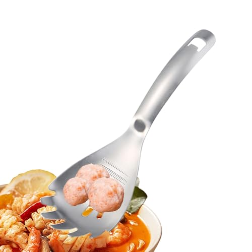 Bmucp Cucchiaio da cucina in acciaio inox, facile da usare, per separare tuorli d'uovo e spezie