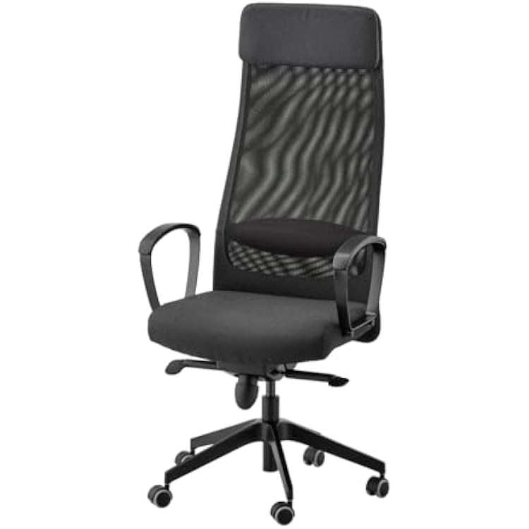 IKEA MARKUS Office chair, Adjust the height and angle of this chair so your workday feels comfortable [Vissle dark grey]