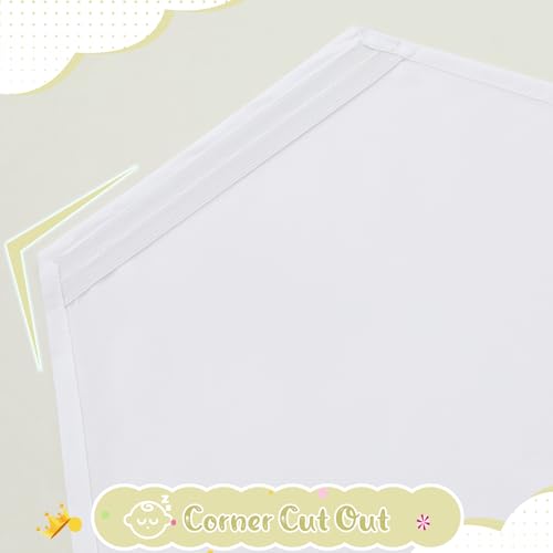 Image of Horbaunal 2 Pack White Cot Sheets for Daycare, 23 inch x 51 inch | Daycare Cot Sheets, Microfiber Fitted Cot Cover, for Preschool Kids Nap Time, Daycare Essentials