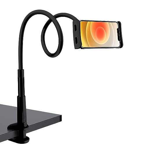 Cellet Enhanced Flexibility Gooseneck Desktop Mount for Tablets & Smartphones - Black (Fits Devices 4.75-9 Inches) Compatible for iPad Pro 9.7