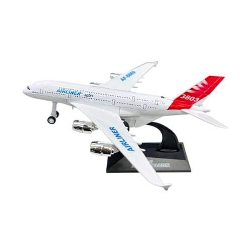 Image of Breatoi ! 1:400 Scale Die-Cast Airliner - Pullback Toy Plane With Lights & Sounds | Premium Collectible Model, White