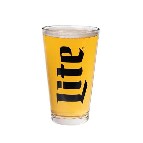 Miller Lite Signature Pint Glass - Set of 4