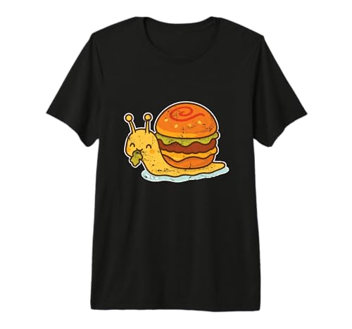 Caracol Hamburguesa Shell Cartoon Camiseta Premium