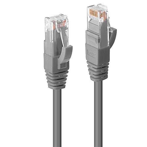 LINDY Câble réseau Cat.6 U/UTP Patch Premium, LSOH, cuivre, 250MHz, Gris, 1m