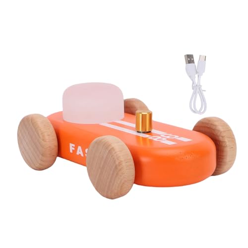 Lámpara de noche portátil de madera con diseño de kart miniatura 6