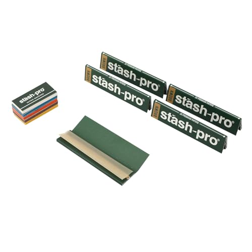 Image of Stash-Pro Combo of 12 Brown Rolling Paper with 10 Colored Roach Book