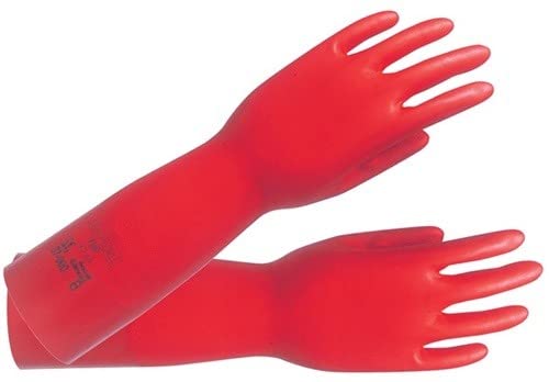 ANSELL Gant de protection chimique AlphaTec Sol-Vex 37-900 taille 8 rouge EN 388, EN 374, ISO 9001 catégorie EPI III 12,00 PR