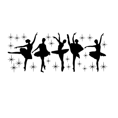 Autocollants muraux en vinyle pour chambre de fille, salon, salle de danse, école Cover