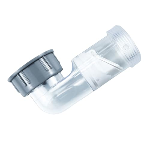 HOMSFOU 透明防臭弯? ワンウェイバルブ付き 排水ホース用エルボ 下水道チェックバルブ 耐久素材 簡単取付 排水管継手 洗濯機対応