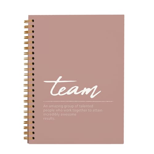 Carnet de réunion rose hold fizz pour organiser le travail de bureau