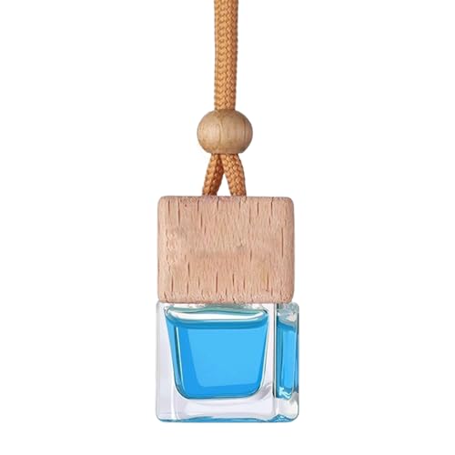 Ambientador de coche para colgar, botella de vidrio con aroma a musgo dulce, difusor de perfumes para coche