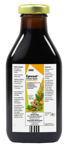 Salus Epresat Formule Liquide Multivitaminée Vitalité/Énergie/Renfort du Système Immunitaire, 250 ml – Image 6