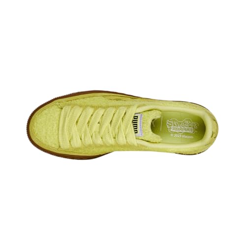 PUMA Kids Boys Sponge X Suede Graphic Logo Lace Up Sneakers Shoes Casual - Yellow4
