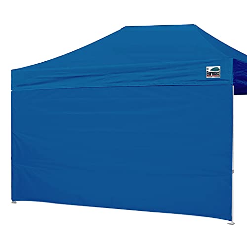 Image of Eurmax USA 10x15 Pop Up Canopy SunWall-UV Protection for Tents,Blocks Sunlight&Wind,Water Resistant Side Wall Only,Easy Hook & Loop Installation,Fit for 15FT Straight Leg Shelters&Gazebo,Blue