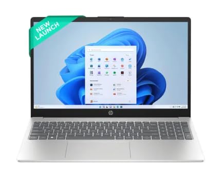 Image of HP 15s Business Laptop - 14th Gen Intel Core 3 100U, 8GB DDR5, 512GB SSD, 15.6 inch FHD IPS Anti-Glare, Intel Graphics, Turbo Silver, 1.9kg