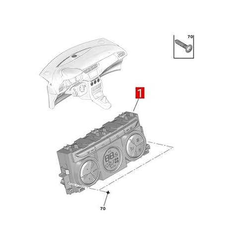 Commande de chauffage DS3 9678312580 interrupteur climatisation 6452W7 - 5