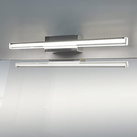 DILUMEN Badlampe Wand 40cm, 1100lm Edelstahl Cover