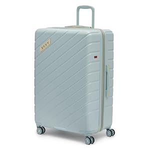 DKNY Spinner Hardside Check in Luggage, Jade Sky, 31″