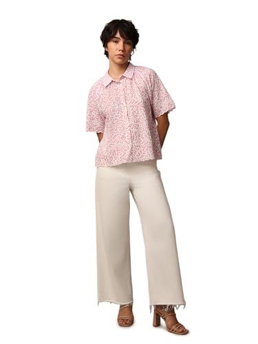 Image of ONLY Womens Cotton Regular Fit T-Shirt