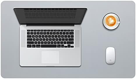 Extended Mouse Pad Mat XXL Desk Pad Large Desk Mat DOBAOJIA 35.4" X 16.9" Desk Blotter Writing Pad for Laptop/Office/Home, PU Leather Waterproof +Suede Non-Slip 90 x 43cm (Dark Green)