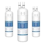 EDR1RXD1 W10295370a Refrigerator Water Filter, Compatible with Whirlpool Water Filter 1, W10295370, P4RFWB, P8RFWB2L, Kenmore 46-9930, Kenmore 46-9081 3 Count