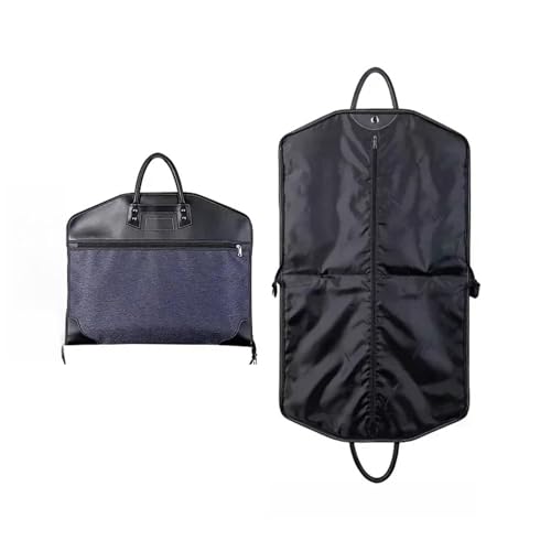 Hanging Garment Bag Clothes Dust Cover Waterproof Suit Case for Men Luggage Protective Cover Garment Bag Portable Travel Organizer Bag(C-Blue)