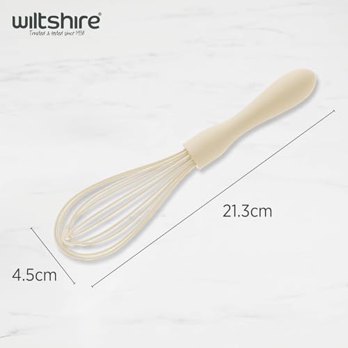 Wiltshire Silicone Whisk, Egg Whisk, Baking & Whipping Balloon Whisk, Heat-Resistant Utensil, Non-Stick, Non-Scratch, Biscotti, 21x5x5cm - Image 4