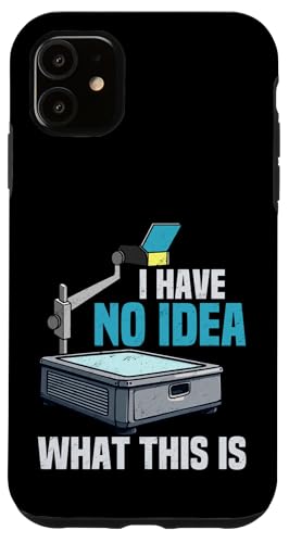I Have No Idea This Is What Is Classic レトロ オーバーヘッド プロジェクター スマホケース iPhone 11 用