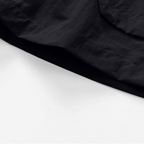 Image of Men's Cargo Shorts Elastic Waist Adjustable Drawstring Lightweight Loose Fit Casual Shorts Summer Knee Length Pants