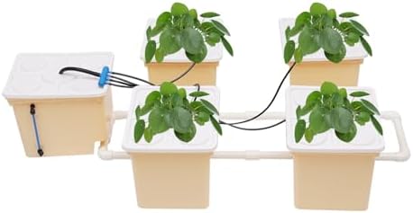 OUKANING Kit de sistema de cultivo hidropónico para jardín, 11 L,...
