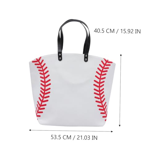 Sac à bandoulière sport en toile résistant grande capacité pour baseball - 4