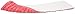 Impact LWRS18 Microfiber Flat Wet Mop, 18" Length, Red (10 Bags of 12)